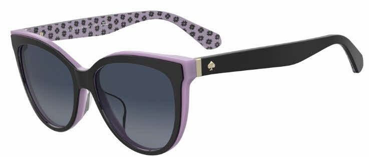 kate Spade ♠️ Daesha Sunglasses with Pink Accents Kate Spade New York Daesha Navy Havana Round Cat Eye  main image 2