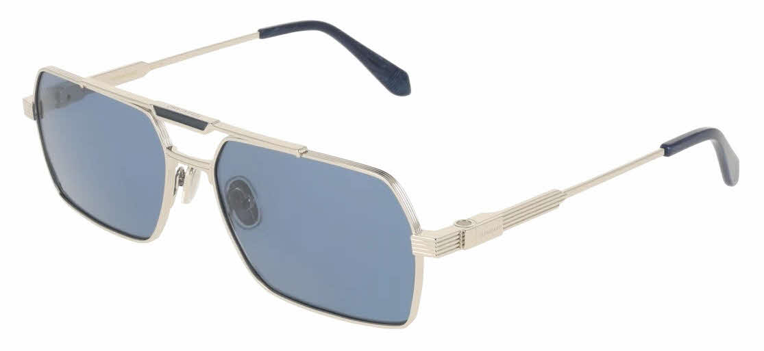 Salvatore Ferragamo Blue and Silver Sunglasses Salvatore Ferragamo Men main image 4