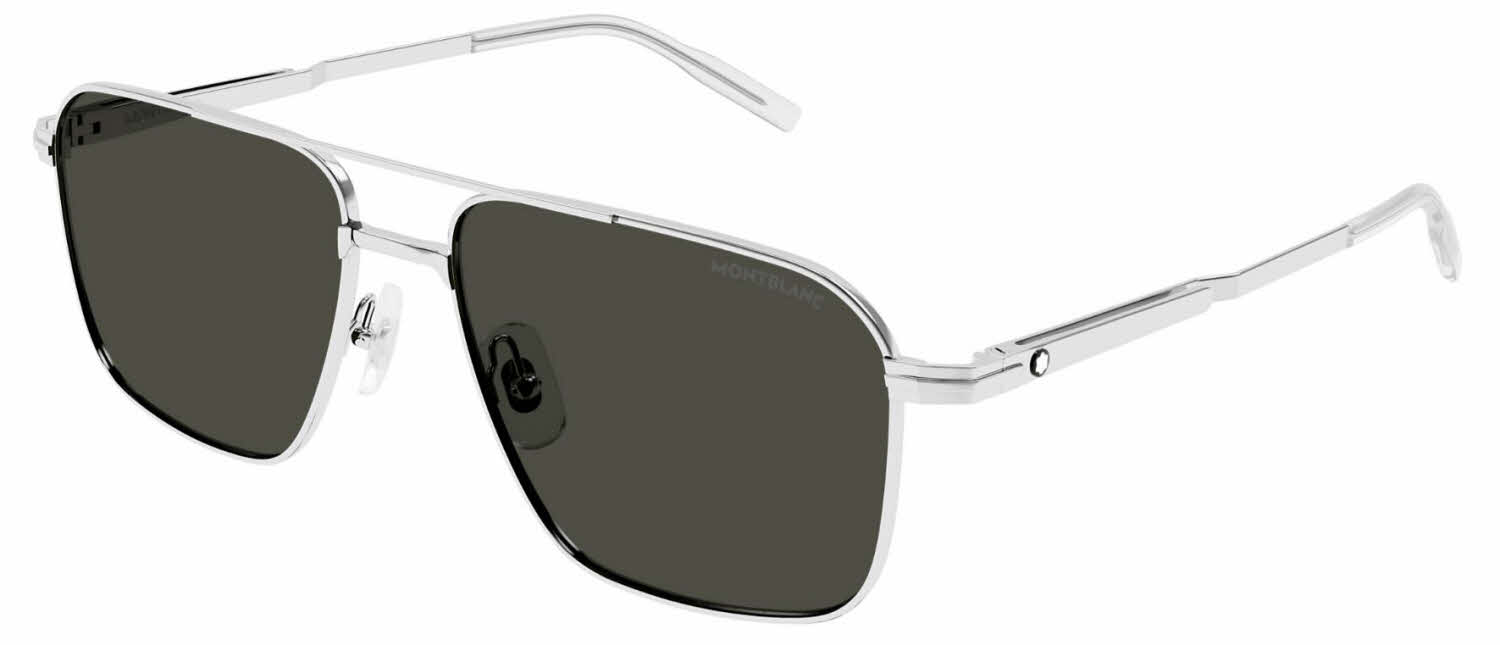 Mont Blanc MB0278S Men's Sunglasses In Silver