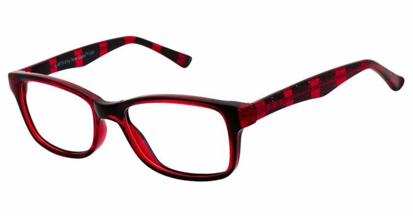 New Globe Kids L4073-P Girls Eyeglasses In Red