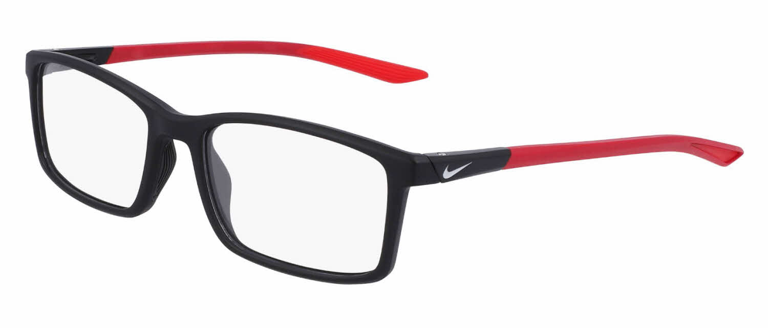 Nike 7287 Men's Eyeglasses, In Matte Black/gym Red