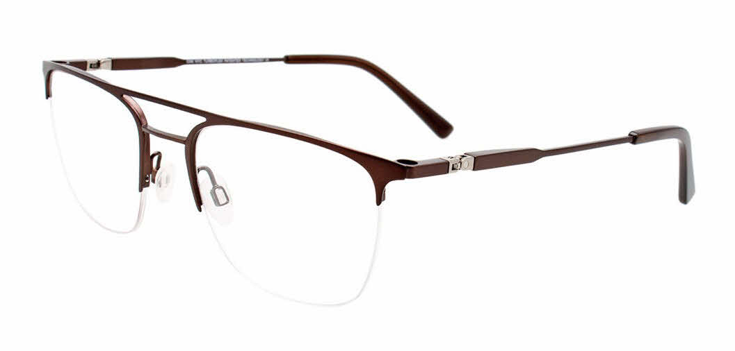 Oak NYC O3008 With Clip-On Lens Men's Eyeglasses in Brown