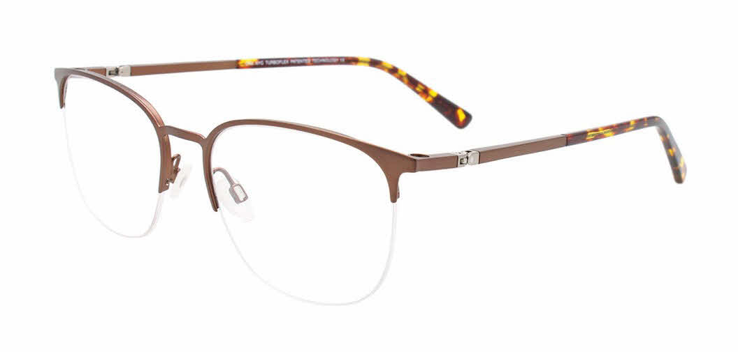 Oak NYC O3011 With Clip-On Lens Men's Eyeglasses in Brown