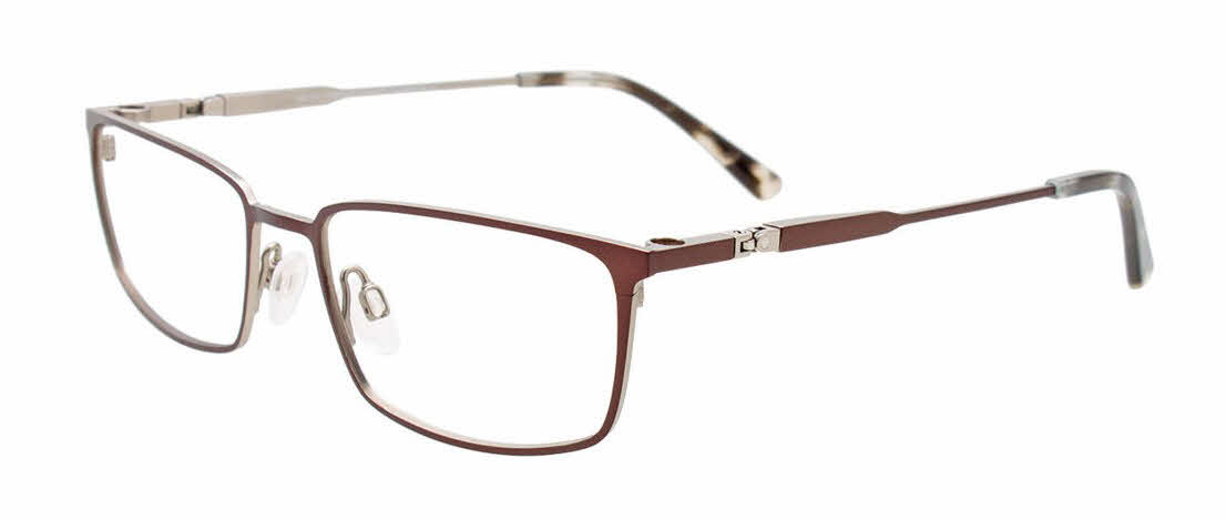 Oak NYC O3018 With Clip-On Lens Men's Eyeglasses in Brown