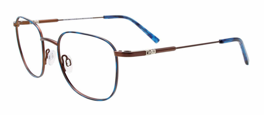 Oak NYC O3021 With Clip-On Lens Men's Eyeglasses in Brown