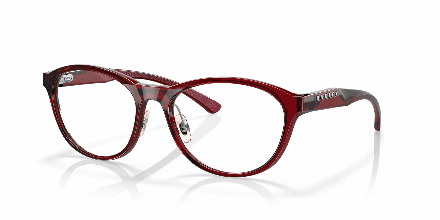 Oakley Draw Up Womens Eyeglasses In Polished Transparent Brick Red 114$