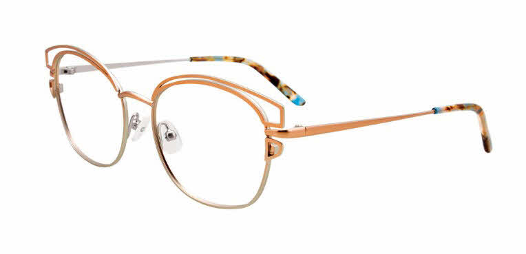 Paradox P5058 No Clip-On Lens Women's Eyeglasses, In Matt Beige & Light Steel Gradient