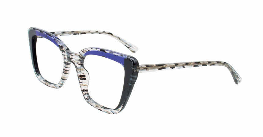 Paradox P5098 No Clip-On Lens Women's Eyeglasses in Multicolor