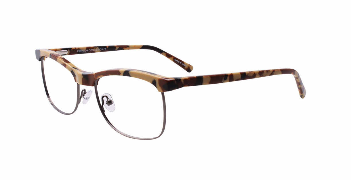 Paradox P5019 No Clip-On Lens Women's Eyeglasses in Brown
