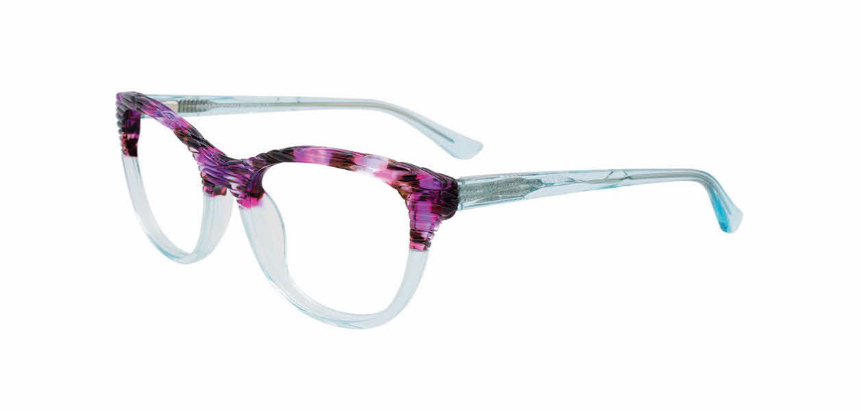 Paradox P5030 No Clip-On Lens Women's Eyeglasses in Blue