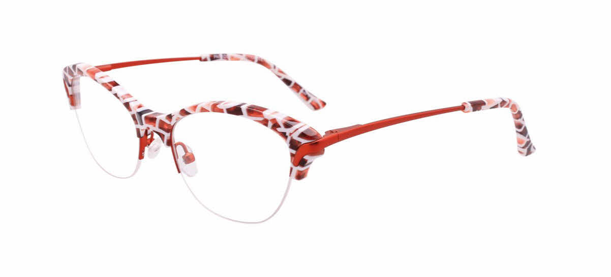 Paradox P5043 No Clip-On Lens Women's Eyeglasses in White
