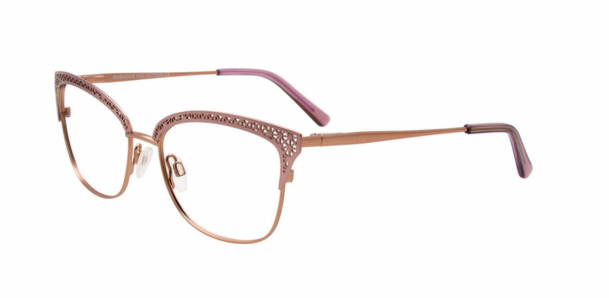 Paradox P5072 No Clip-On Lens Women's Eyeglasses in Gold