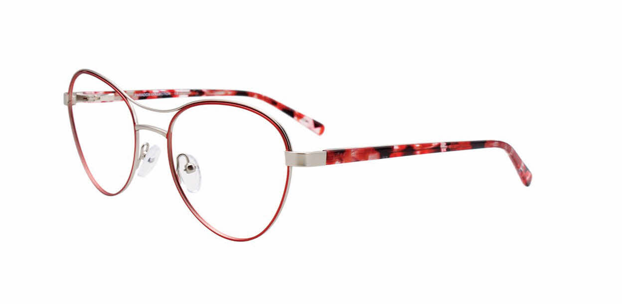 Paradox P5078 No Clip-On Lens Women's Eyeglasses in Silver