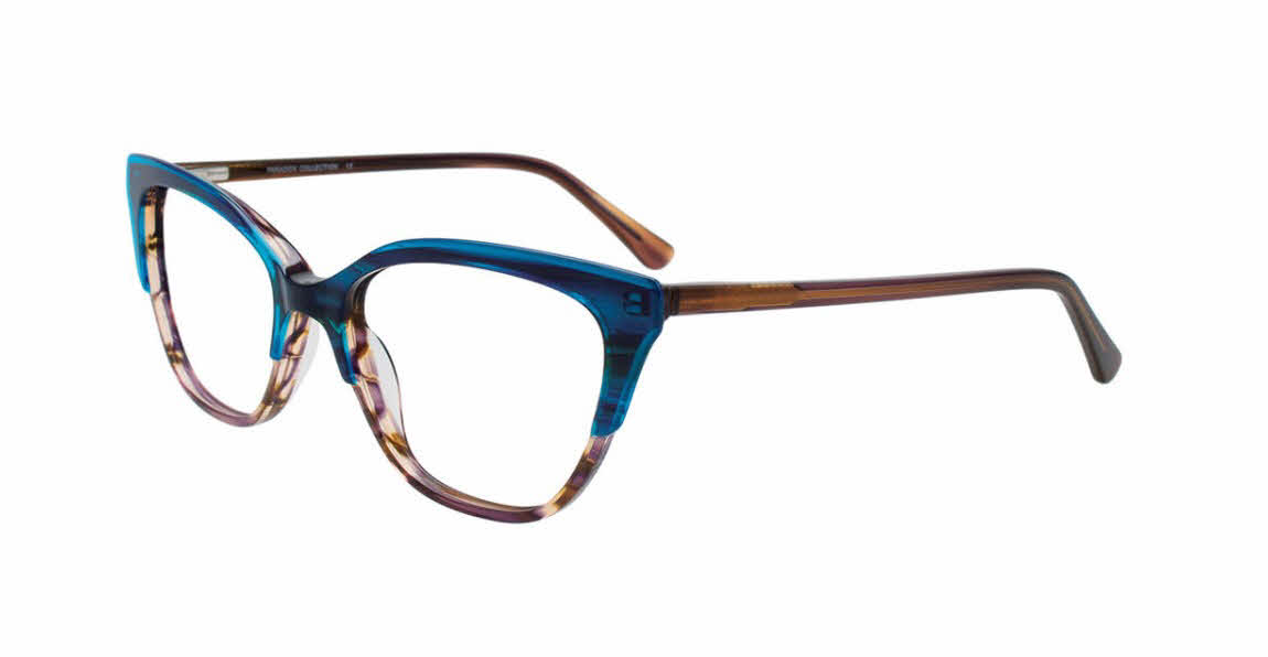 Paradox P5095 No Clip-On Lens Women's Eyeglasses in Brown