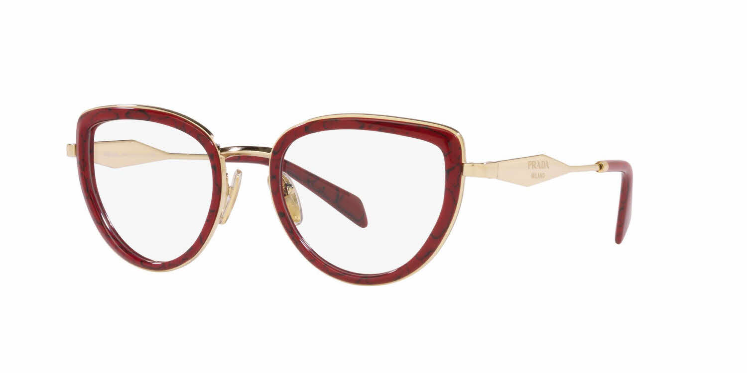 Prada PR 54ZV Women's Eyeglasses In Red