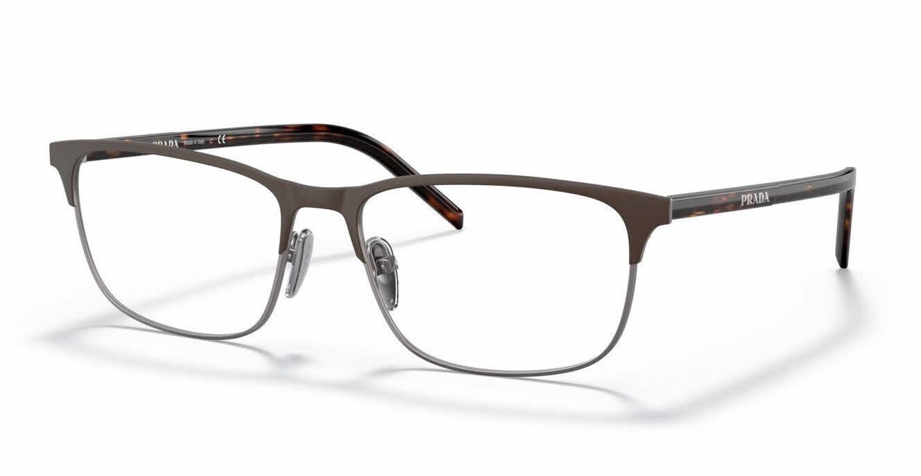 Prada PR 66YV Men's Eyeglasses In Gunmetal