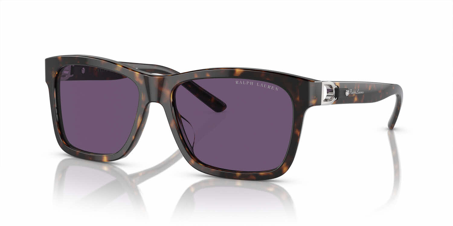 Ralph Lauren Purple Sunglasses Ralph RA5293 - Square Shiny Striped Purple Frame Sunglasses  main image 3