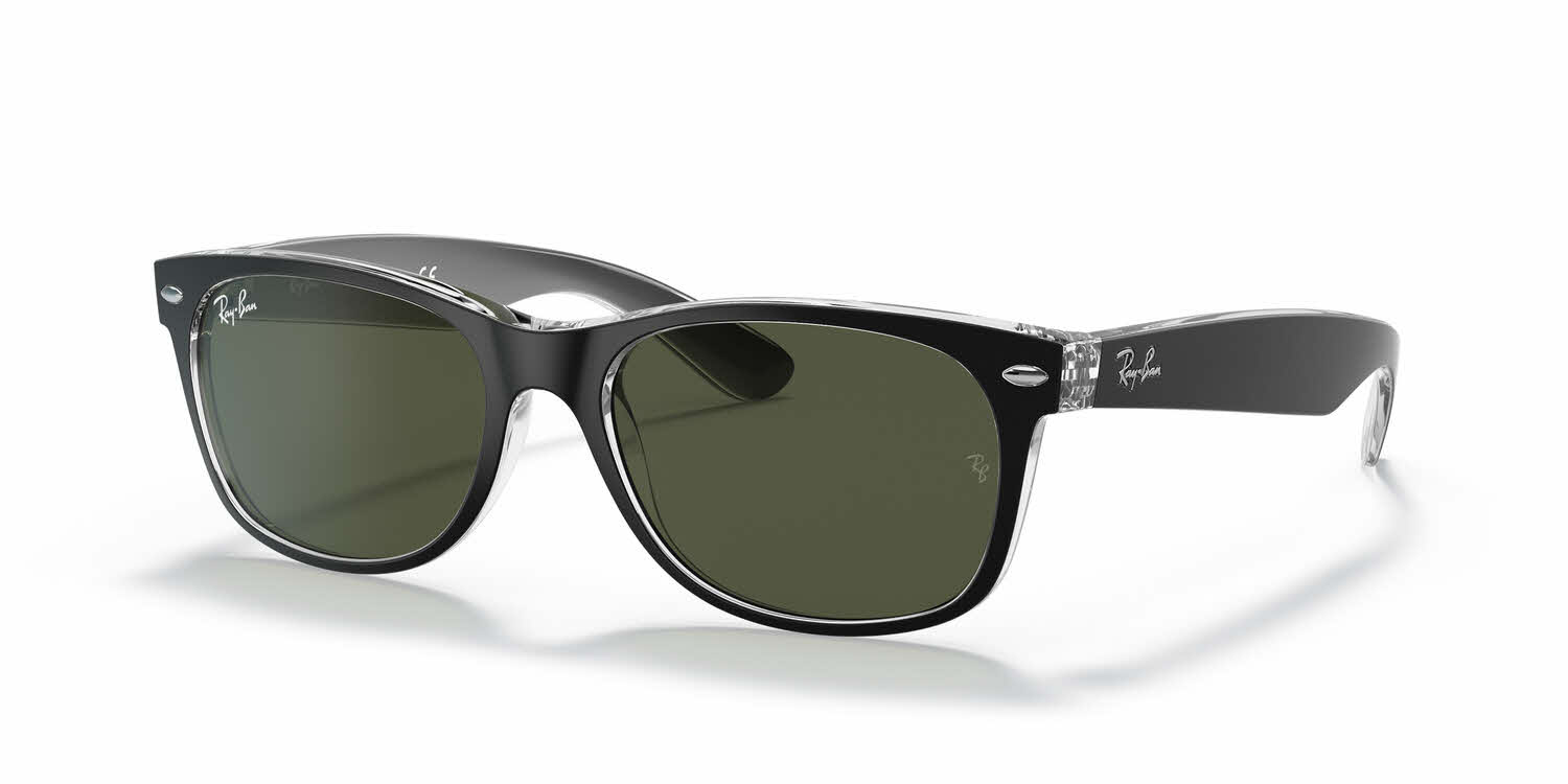 レイバン Ray-Ban New Wayfarer Ray-Ban RB2132 New Wayfarer Classic S (52 - 18) with Green lenses
