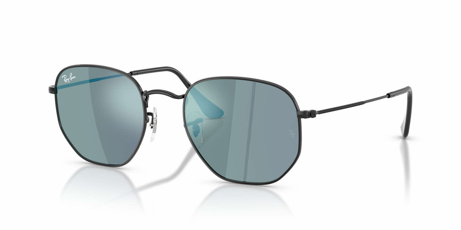 RB3548N New Light Blue Gradient Flash Authentic NEW Ray-Ban RB3548N 001/Z2 Arista HEXAGONAL / Flat Bronze  main image 3