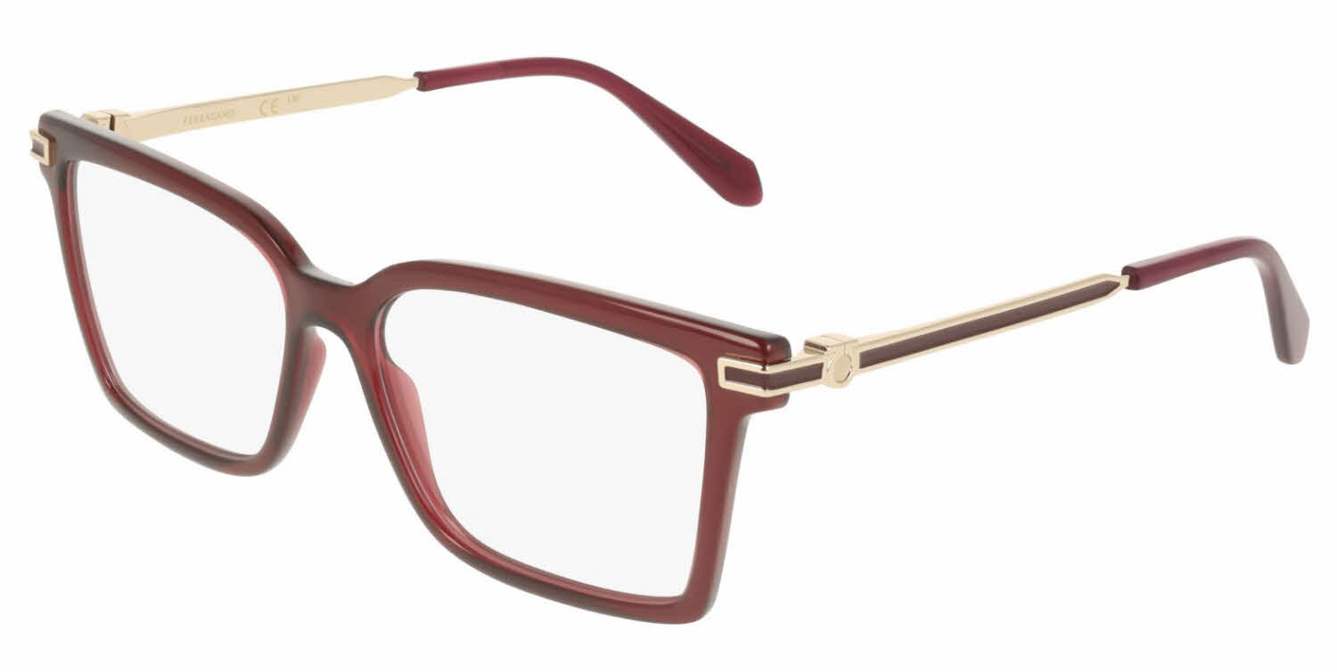 Salvatore Ferragamo Eyeglass Frames Womens 2539-B 292 54-18-130 Brown Rectangle Salvatore Ferragamo SF2891 Eyeglasses Women main image 4