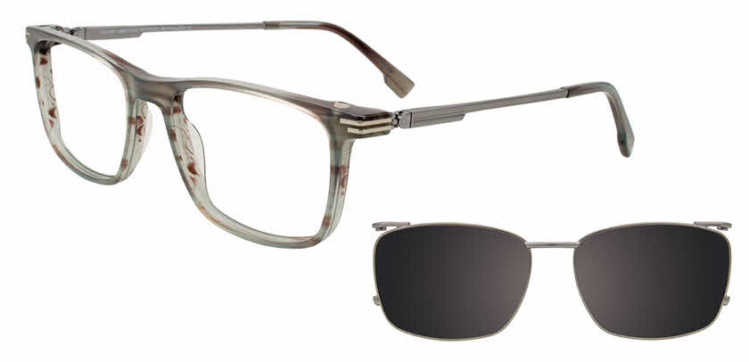 Takumi TK1337 With Magnetic Clip-On Lens Men's Eyeglasses in Grey