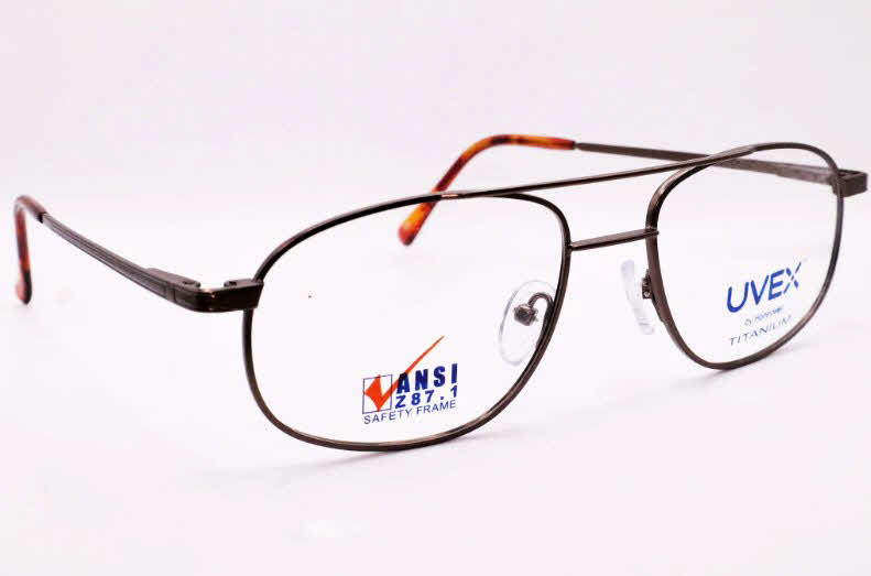 Titmus EXT 10 with Side Shields -Titanium Collection Men's Eyeglasses in Brown