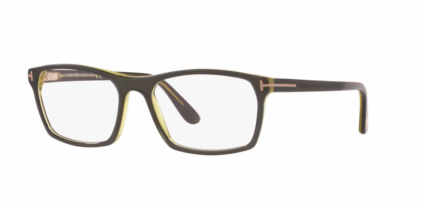 Tom Ford FT5295 Men's Eyeglasses, In Dark Green