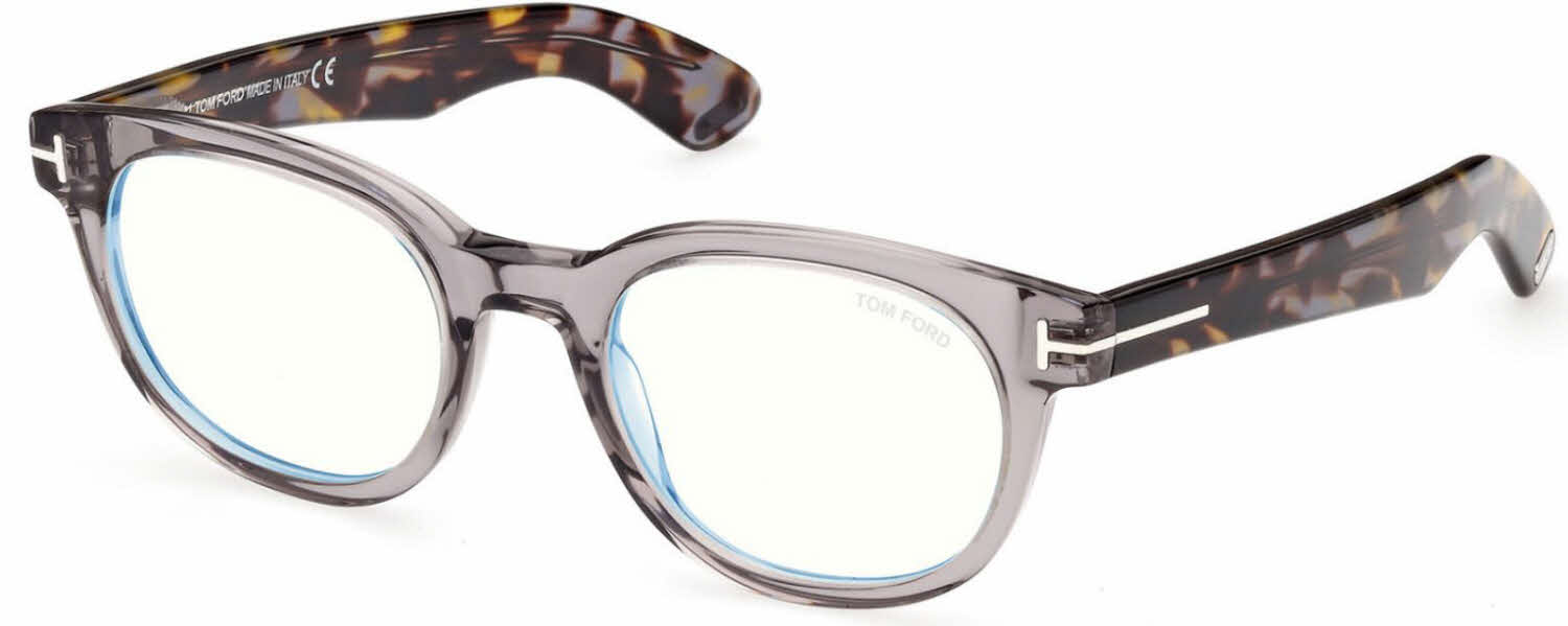 Tom Ford Blue Light Collection FT5807-B Men's Eyeglasses in Grey