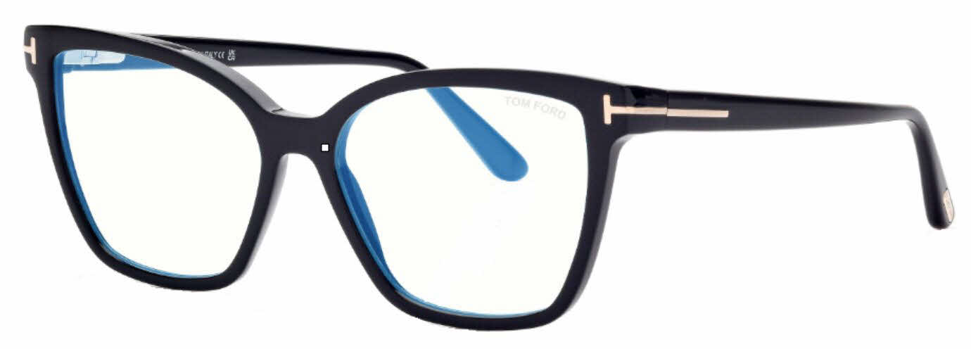 Tom Ford Blue Light Collection FT5812-B Womens Eyeglasses in Black 455$