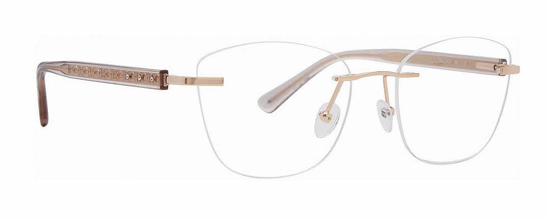 Totally Rimless Kova 389 Women's Eyeglasses in Gold