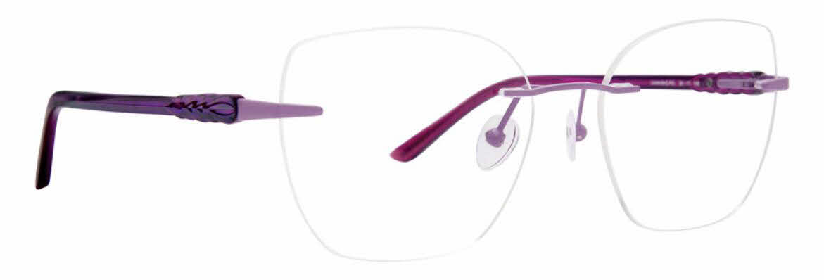 Totally Rimless Feather 370 Womens Eyeglasses in Purple 175$