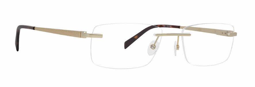 Totally Rimless Advance 227 Men's Eyeglasses in Gold