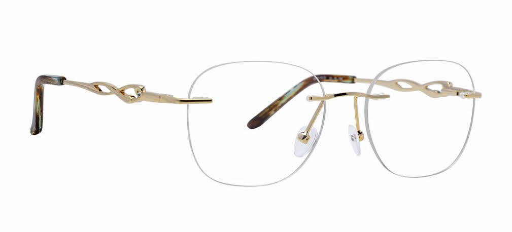 Totally Rimless Tiara 380 Womens Eyeglasses in Gold 175$