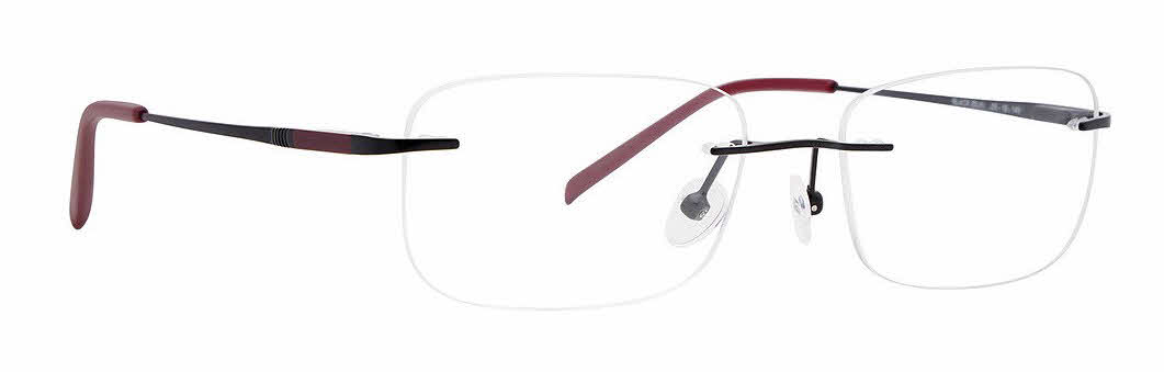 Totally Rimless Lynx 393 Men's Eyeglasses in Black