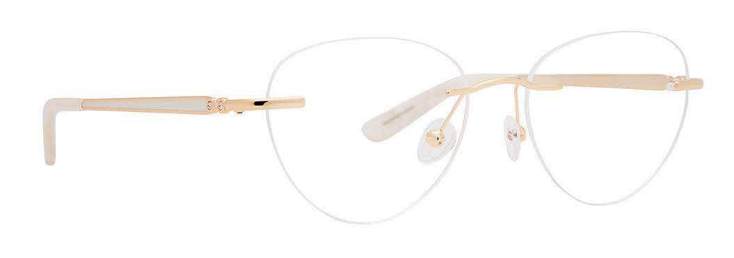 Totally Rimless Poise 390 Womens Eyeglasses in Gold 175$