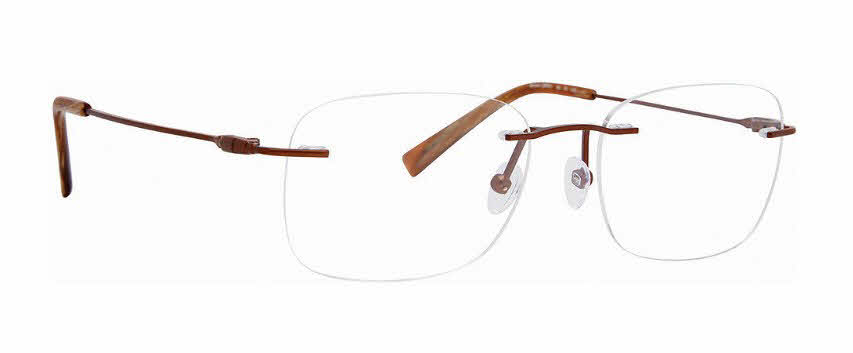 Totally Rimless Amias 388 Men's Eyeglasses in Brown