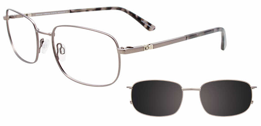 Easytwist N Clip CT285 With Magnetic Clip-On Lens Men's Eyeglasses in Gunmetal