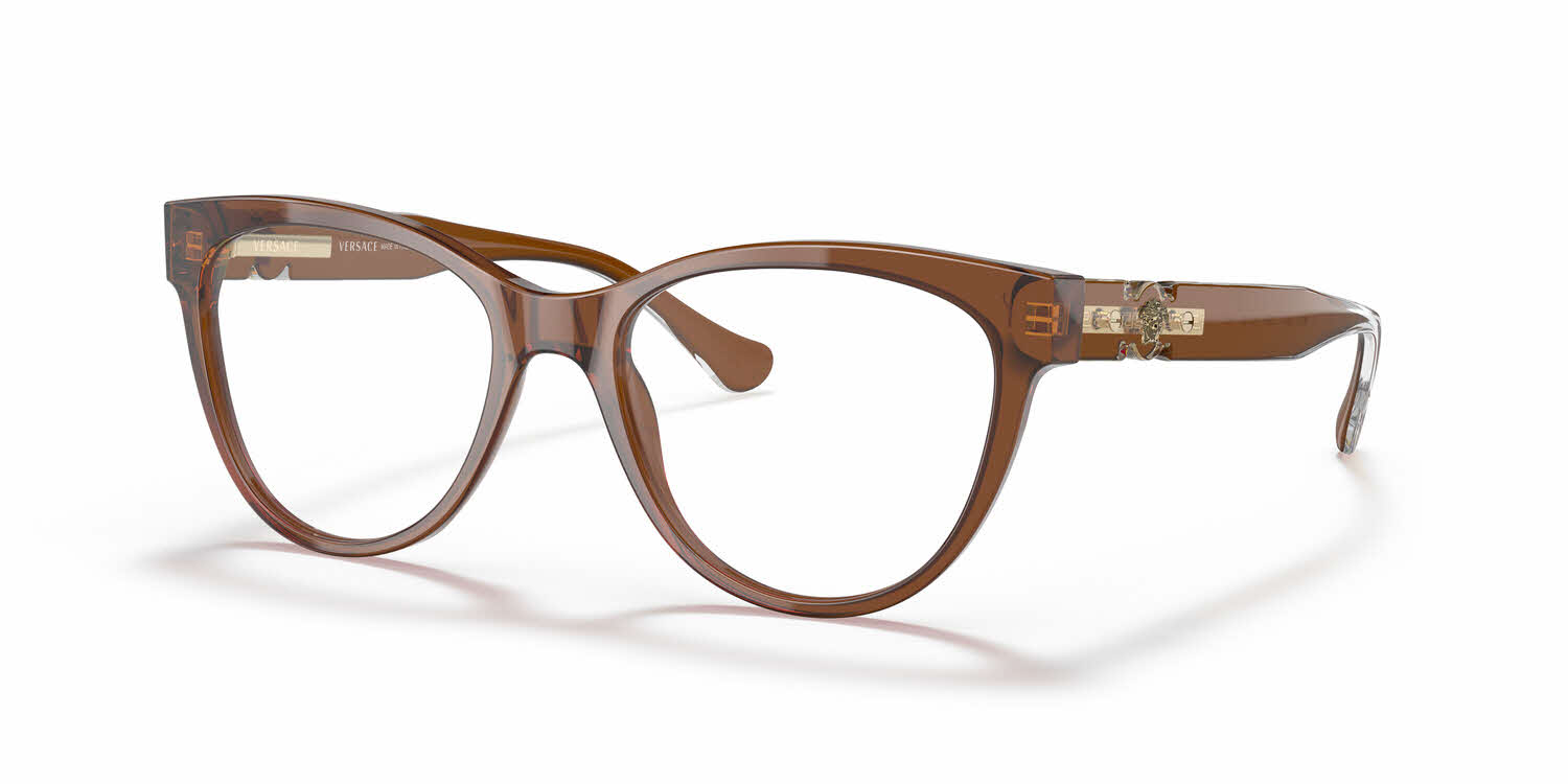 Versace VE3304 Womens Eyeglasses in Brown 128$
