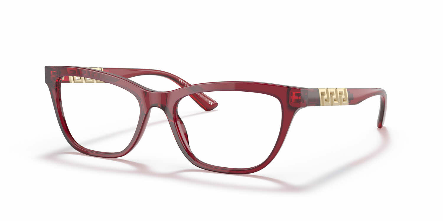 Versace VE3318 Women's Eyeglasses in Red
