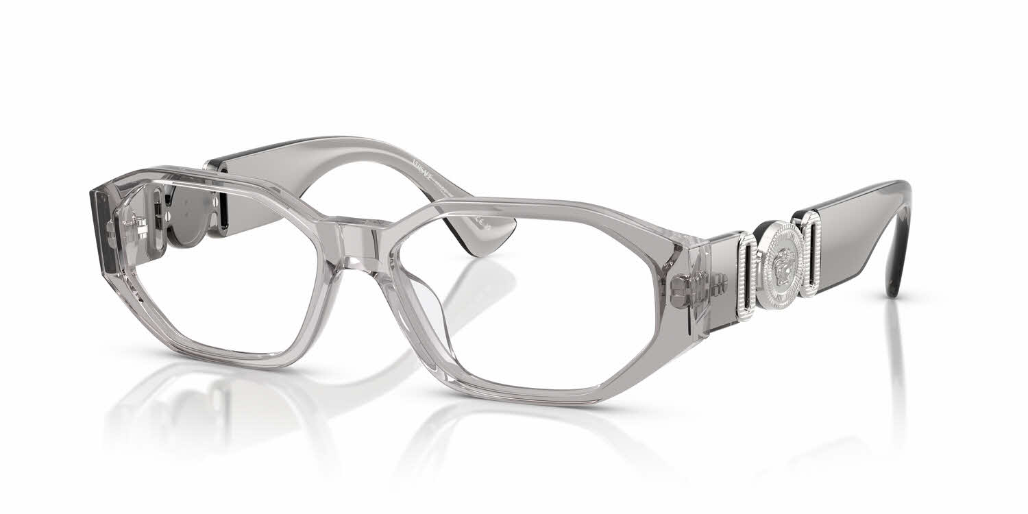 Versace VE3355U Eyeglasses Transparent Grey Acetate Eyeglasses Versace VE3363U | Free Shipping | Glasses.com® main image 2