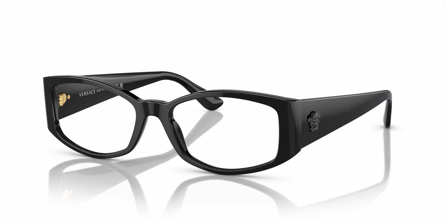 Versace VE3343 Women's Eyeglasses in Black