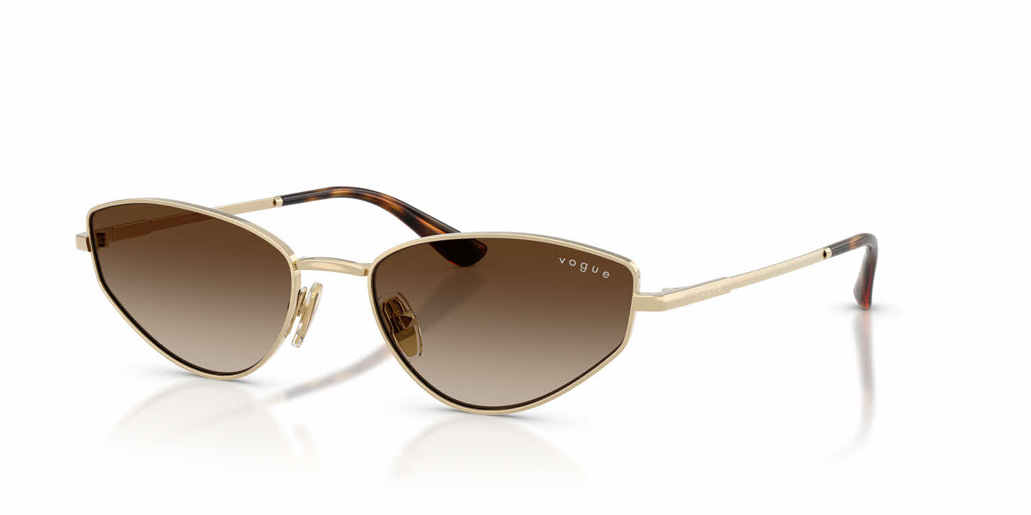 Vogue VO 3593-S Fashion Sunglasses Vogue Eyewear VO4329S L (55 - 18) with Brown lenses and Gold  main image 3