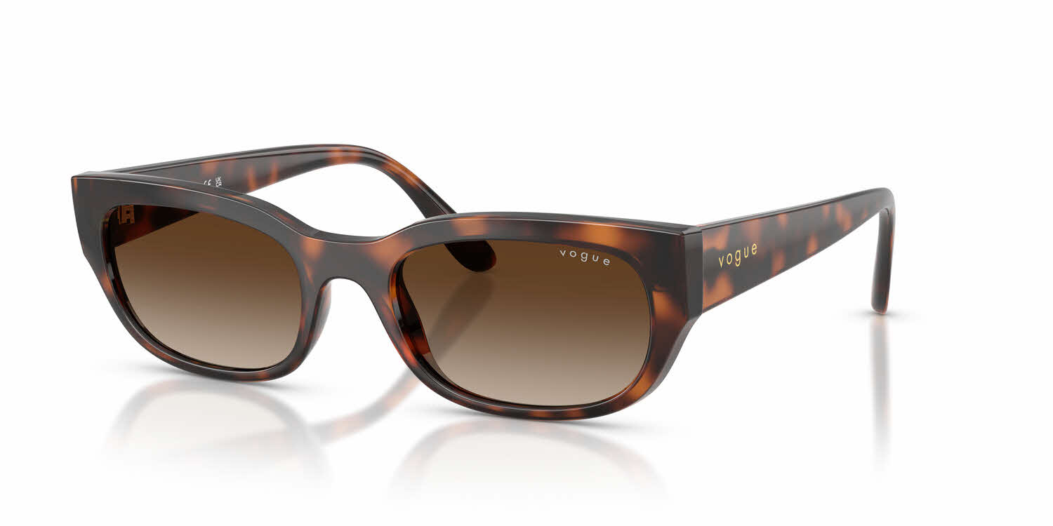 Vogue Sunglasses VO2269-S W44 Black Square Frames with Green Lenses 55-19-125 Vogue VO5522 Eyeglasses with Black Frame | Vogue® Eyewear US main image 3