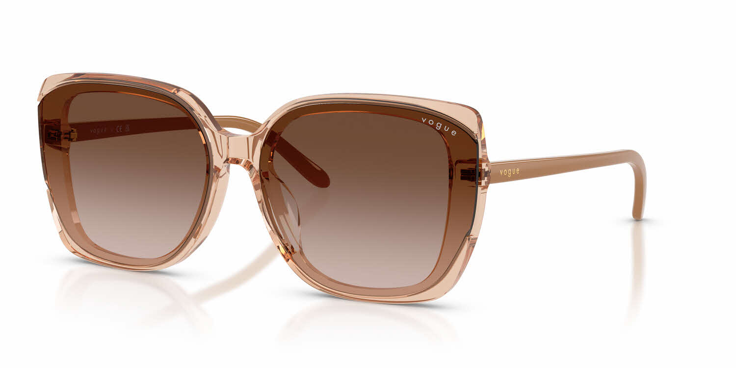 Vogue Oversized Brown Gradient Women\'s Sunglasses Amazon.com: Vogue Eyewear Women main image 3