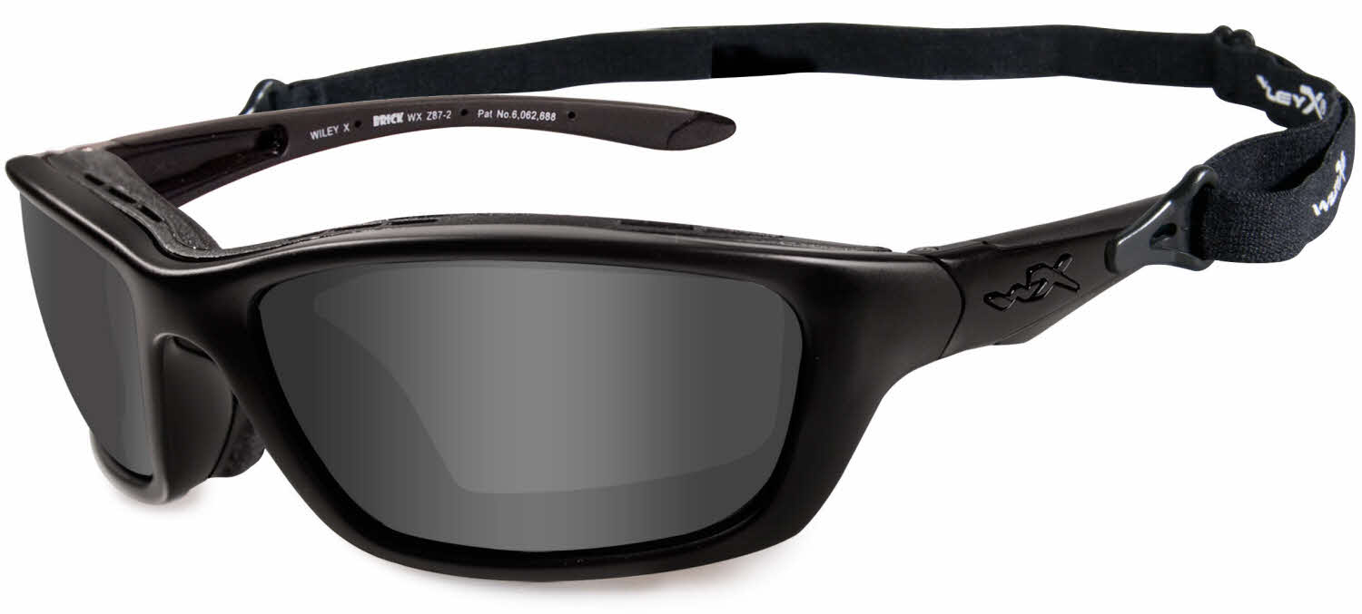 Photochromic Smoke Grey Lens Wiley X Brick Sunglasses Metallic Black Frame 