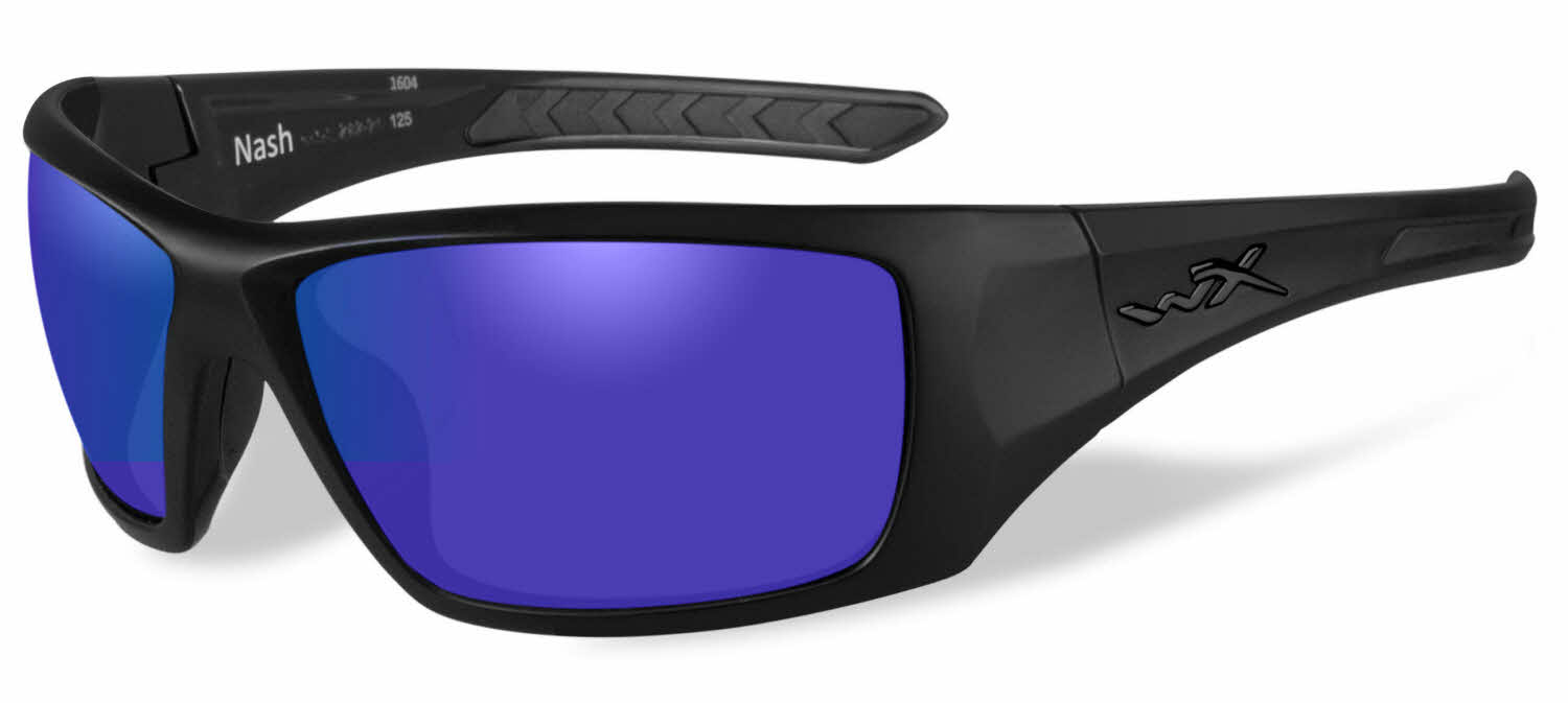 Wiley X WX Nash Men's Prescription Sunglasses, In Black Ops - Matte