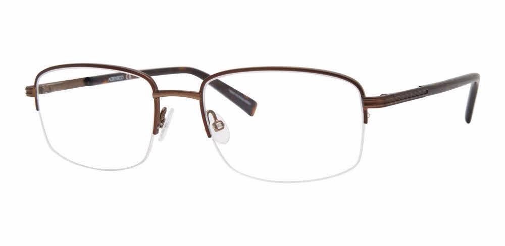 Adensco Ad 131 Men's Eyeglasses In Brown