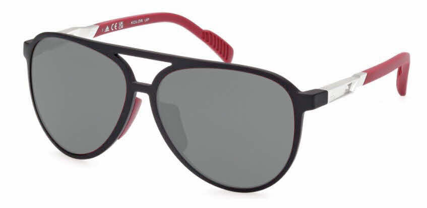 Adidas SP0060 Prescription Sunglasses, In Matte Black