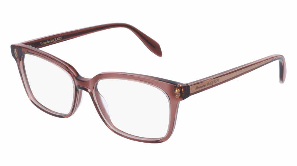 Alexander McQueen AM0243O Women's Eyeglasses In Brown
