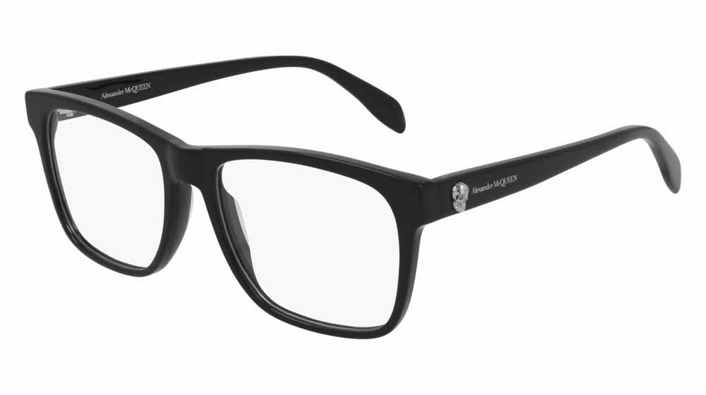 Alexander McQueen AM0282O Men's Eyeglasses In Black